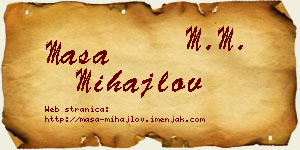 Maša Mihajlov vizit kartica